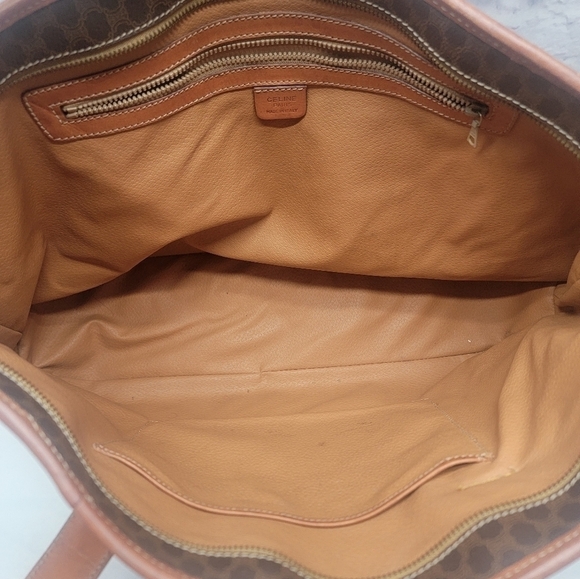 CELINE Women's Macadam Vintage Monogram Tote Bag M94 PVC Brown Good Condition - Picture 4 of 10